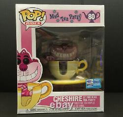 Funko Disney Rides Tea Cup Set #54 Alice #80 Cheshire Wondercon #87 Mad Hatter