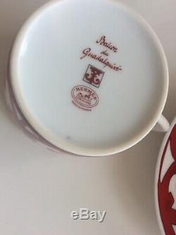 Genuine Hermes Set of 2 X Balcon du Guadalquivir tea cups and saucers