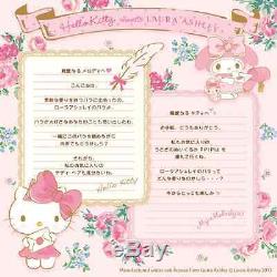 Gift Hello Kitty meets LAURA ASHLEY Tea cup set & mascot Rosa JAPAN FS NEW