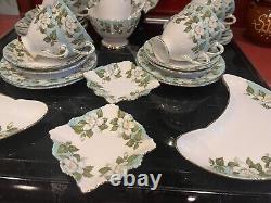 Gladstone'Montrose' china tea set for eight, with milk sugar & cake plate