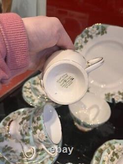 Gladstone'Montrose' china tea set for eight, with milk sugar & cake plate