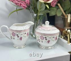 Grace Teaware Pastel Pink Set of 7 dinnerware and teaware