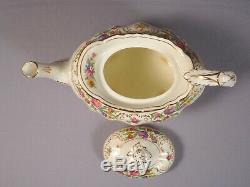 HAMMERSLEY DRESDEN SPRAYS Coffee Tea set Pot Sugar Bowl Cup Saucers Bone China