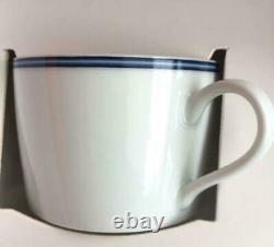 HERMES 002716P2 Porcelain Cup Saucer Chaine d'ancre 2 set Tea Coffee New Auth