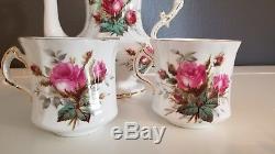Hammersley Grandmothers Rose Bone China Coffee Tea Pot Cup Set