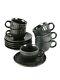 Hand Glazed Ceramic Tea Cup Saucer Set  150 ML, Set of 12 (6 Cups & 6 Saucer)