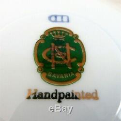 Hand Painted Love Story Fragonard CN Bavaria Beehive Mark Tea Cup and Saucer Set