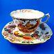 Hand Painted Royal Crown Derby Olde Avesbury Tea Cup and Saucer Set