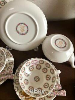 Hello Kitty Noritake Tea Set Teapot Cup & Saucer Free shipping From Japan NEW