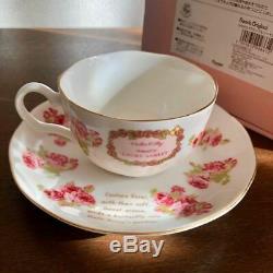 Hello Kitty x LAURA ASHLEY Collaboration Tea Set Tea Cup & Saucer Rose 2016 Rare