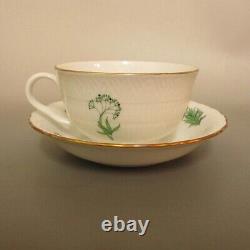 Herend Herb Garden Cup & Saucer Porcelain White Tableware Unused No Box