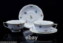 Herend Porcelain Kimberly Cup and Saucer, 4 sets (8pcs), 734 / MF
