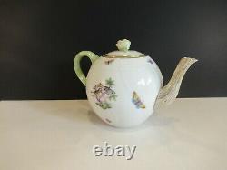 Herend (hungary) Porcelain'rothschild Bird' Pattern Tea For One Set (6 Pieces)