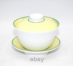 Hermes Africa Teacup Set of 3 porcelain tea bowl green