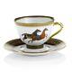 Hermes Cheval d'Orient Tea Cup & Saucer No. 1 set of 2