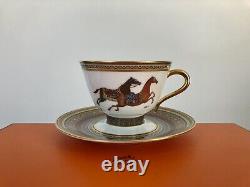 Hermes Cheval d'Orient Tea Cup & Saucer Set Pattern No. 1 Made in France BNIB