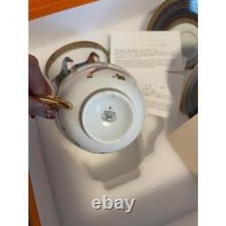 Hermes Cheval d'Orient Tea Cup and Saucer 2 set porcelain dinnerware coffee