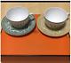 Hermes Early America Tea Cup & Saucer 2 Customer Set Used