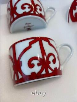 Hermes Guadalquivir Red Tea Cup 160ml Saucer Tableware set Ornament Coffee