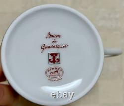 Hermes Guadalquivir Red Tea Cup Saucer Tableware set coffee cup pair