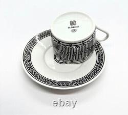 Hermes H Deco ROUGE Tea Cup and Saucer 2 set porcelain dinnerware coffee From JP