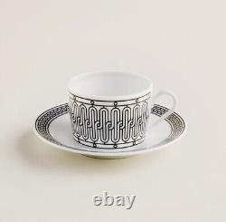 Hermes H Deco ROUGE Tea Cup and Saucer 2 set porcelain dinnerware coffee From JP