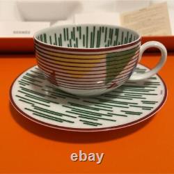 Hermes Hippomobile Cup and Saucer 2 set porcelain dinnerware coffee tea