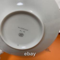 Hermes Mosaic 24 Tea Cup and Saucer Set of 2 Gold with Box Tableware Genuine