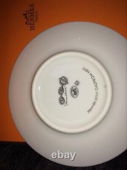 Hermes Porcelain Cup Saucer Tableware set Ornament Unused Tea Coffee