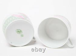 Hermes Porcelain Pivoines Tea Cup Saucer 2 set Tableware Petal Ornament New Rare