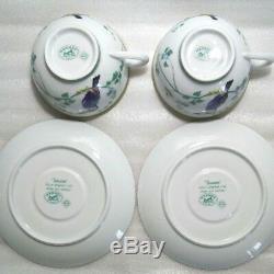 Hermes Porcelain Tea Cup Saucer Toucans Tableware 2 set Bird Ornament Interior
