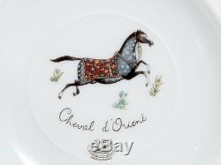 Hermes Porcelain Tea Cup Saucer set Cheval d'Orient Horse Tableware Ornament New