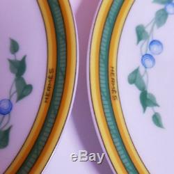 Hermes Porcelain Tea Cup Saucer set Toucans Tableware Dish Plate Bird Ornament