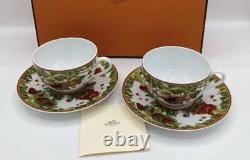 Hermes Pythagoras Morning Cup & Saucer set Tableware Authentic Item Discontinued