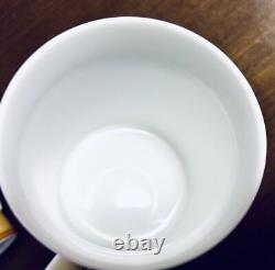 Hermes Siesta Mug Cup Yellow Floral Tableware 2 set Tea Coffee Ornament Auth New
