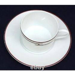 Hermes Tea Cup & Saucer 2 customer set Rhythm Rouge New Japan