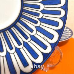 Hermes Tea Cup Saucer Bleus d'Ailleurs Blue Tableware 2 set Porcelain NEW