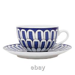 Hermes Tea Cup Saucer Bleus d'Ailleurs Blue Tableware set Porcelain Ornament New