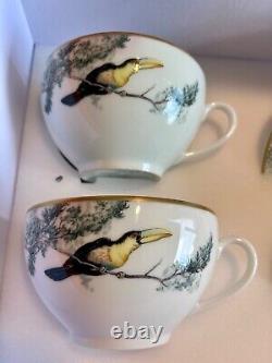Hermes Tea Cup Saucer Carnets d'Equateur Robert Dallet Tableware 1Cup 2 saucers