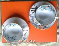 Hermes Tea Cup Saucer Carnets d'Equateur Tableware 2 set Animal Ornament New