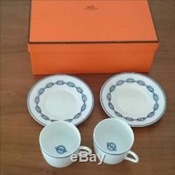 Hermes Tea Cup & Saucer Set with Box711