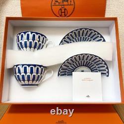 Hermes Tea Cup and Saucer Set of 2 Height 5.5cm Capacity 160ml Mosaic Pottery