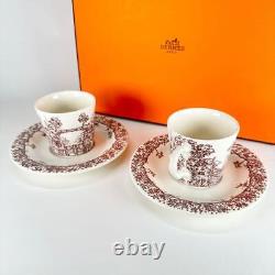 Hermes Tea cup saucer set of 2