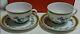 Hermes Toucans Tea Cup Saucer 2-piece set Bird Leaf White Mint From Japan
