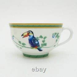 Hermes Toucans Tea Cup and Saucer Set of 2
