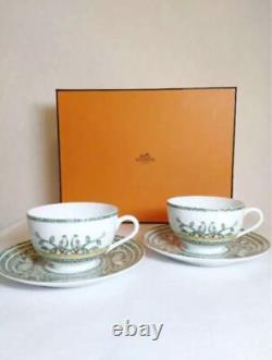 Hermes cup tableware Early American Tea Saucer 2 Customer Set