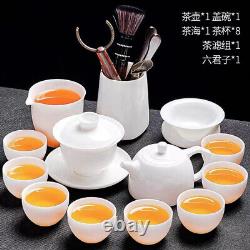 High end white porcelain tea set teapot covered teacup teacup Cup Set