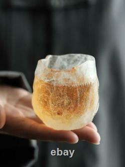 Ice Floc Coloured Glaze Freeze Burn Kungfu Tea Cup Master Single Handmade Japane