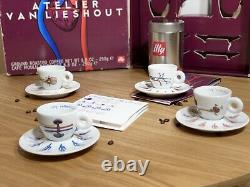 Illy Art Collection 2005 Espresso Cups & Saucers By Atelier Van Lieshout / Rare