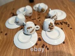 Illy Art Espresso cups & Saucers Set collection designed By Max Petrone / 70ml